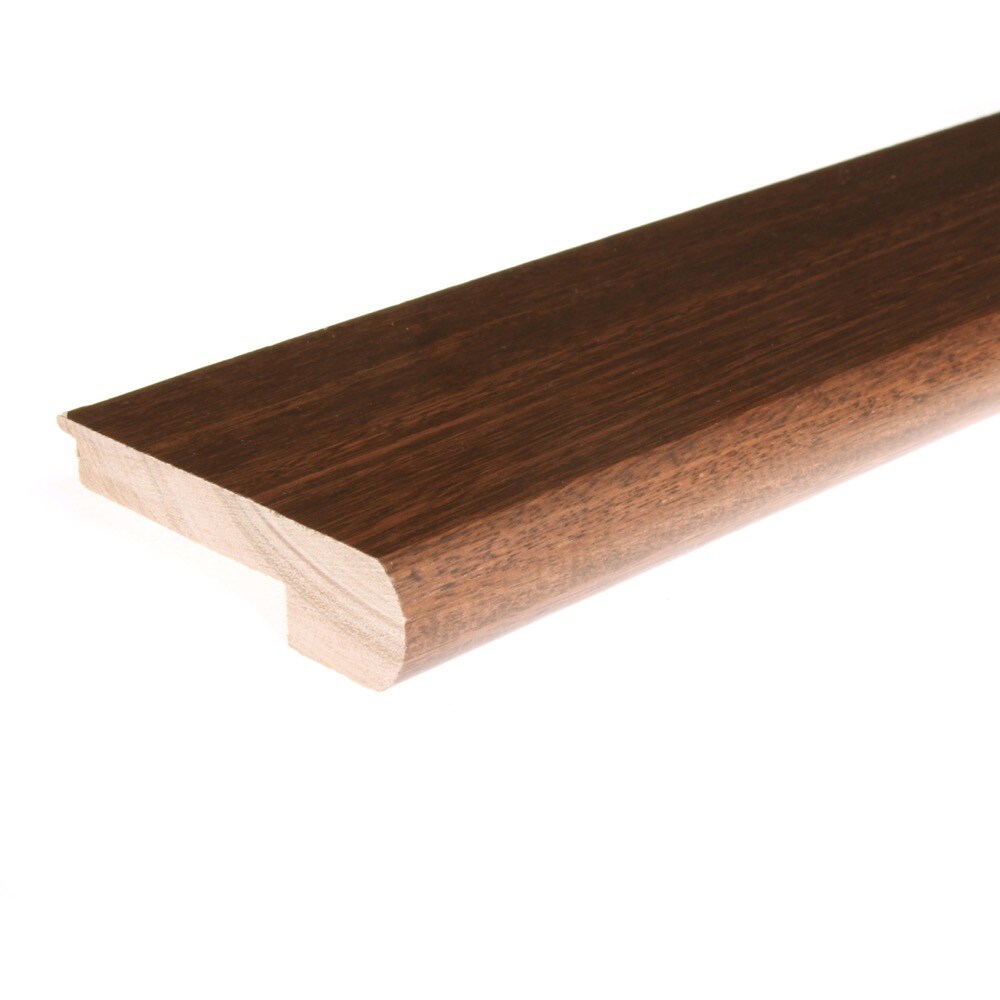 Flexco Solid Wood Stair Nose, 2.75-in W x 78-in L, Dark Amber/Chestnut Prefinished