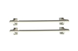 Project Source 2-Pack 7-in to 14-in White Plastic Magnetic Single Curtain Rod with Finials