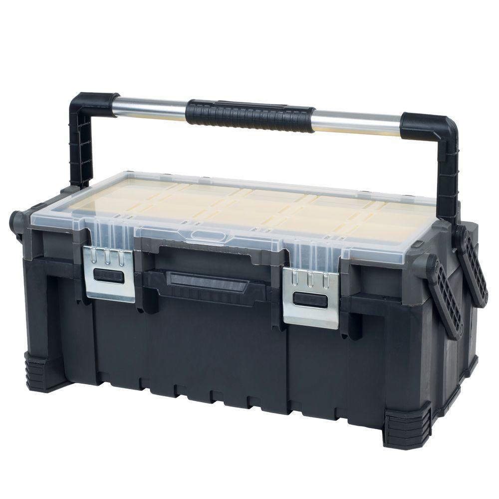 22.5 in. Parts and Crafts Tiered Storage Tool Box - Super Arbor