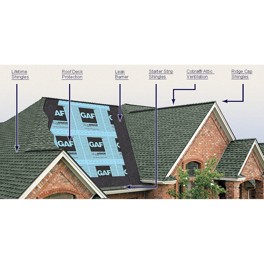 GAF StarterMatch Cedar Starter Strip Shingles Bundle (60 Linear Feet)