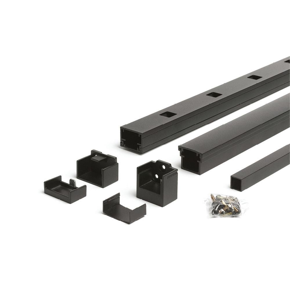 Trex Signature 6-ft x 36-in Charcoal Black Aluminum Deck Rail Kit