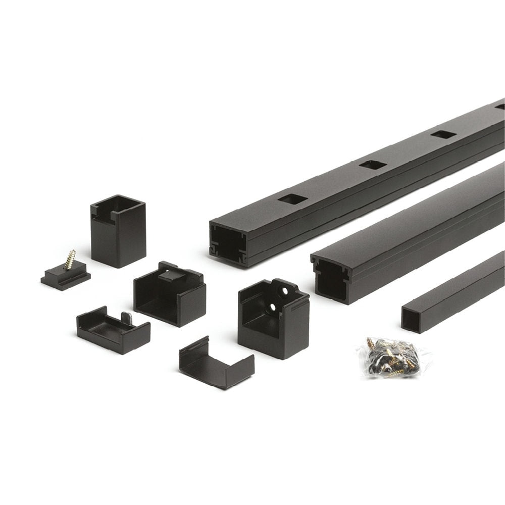 Trex Signature 8-ft x 36-in Charcoal Black Aluminum Deck Rail Kit