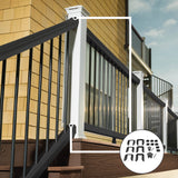 Trex 18.5-in x 6.625-in Transcend Charcoal Black Composite Stair Connector (36-Pack)