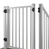 Trex Gates 4-ft H x 4-ft W Classic White Aluminum Spaced Picket Flat-top Decorative Walk-thru Fence Gate