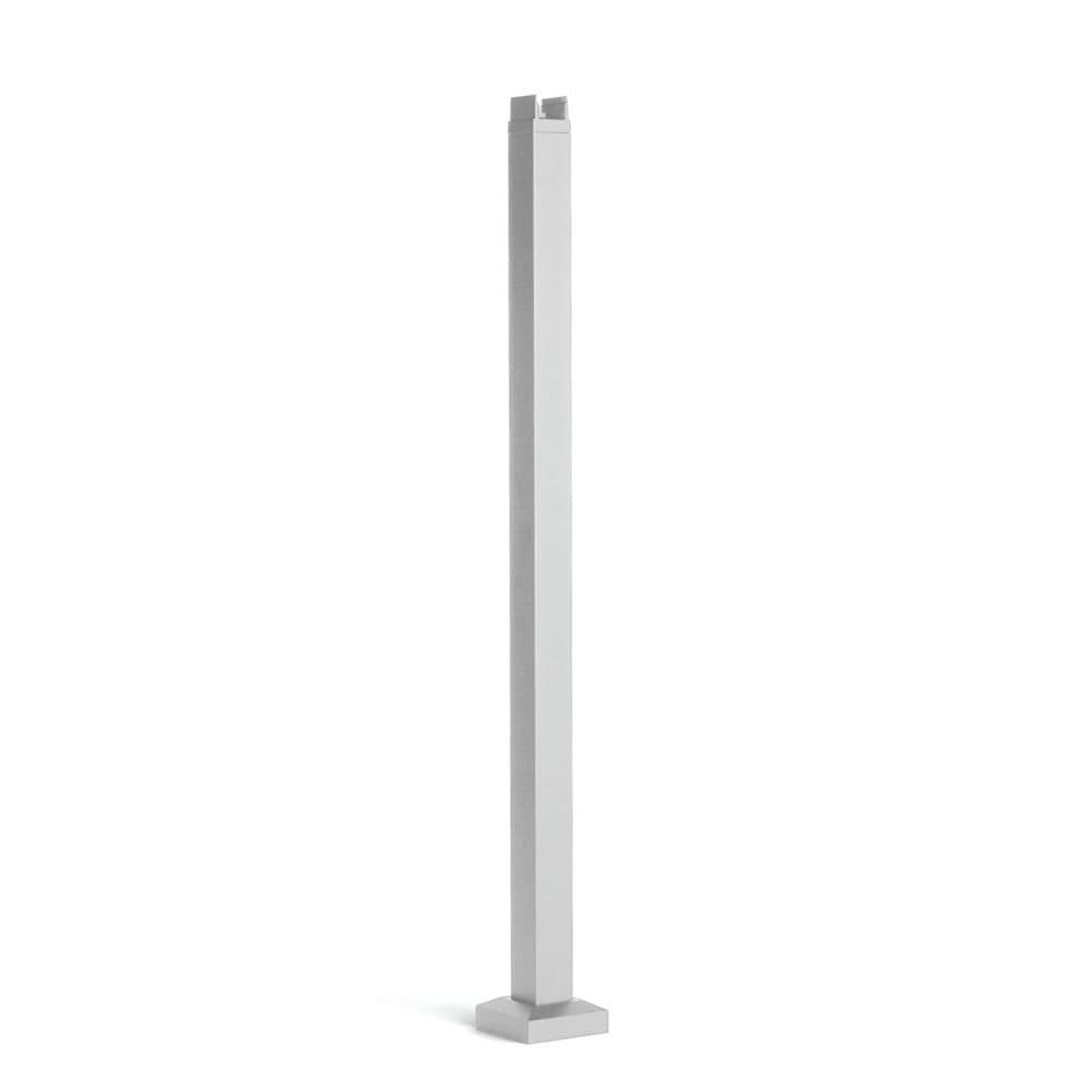 Trex Signature Railing 2.5-in x 2.5-in x 3-1/4-ft Classic White Aluminum Deck Post