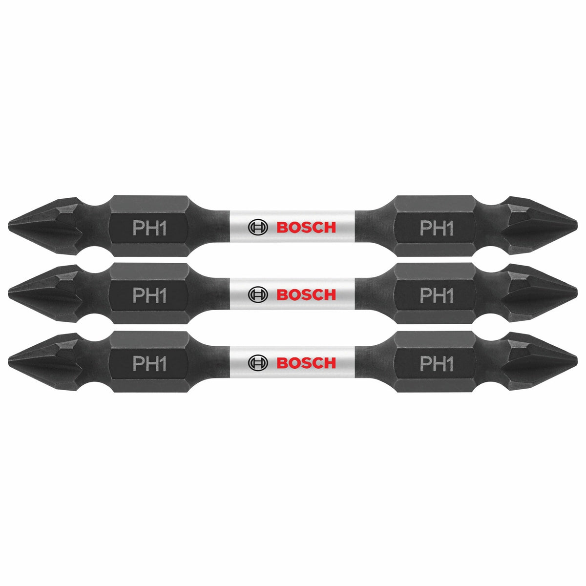 Bosch Impact Tough 3-Piece 1/4-in x 2-1/2-in Double-Ended Phillips Impact Driver Bits