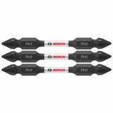 Bosch Impact Tough 3-Piece 1/4-in x 2-1/2-in Double-Ended Phillips Impact Driver Bits