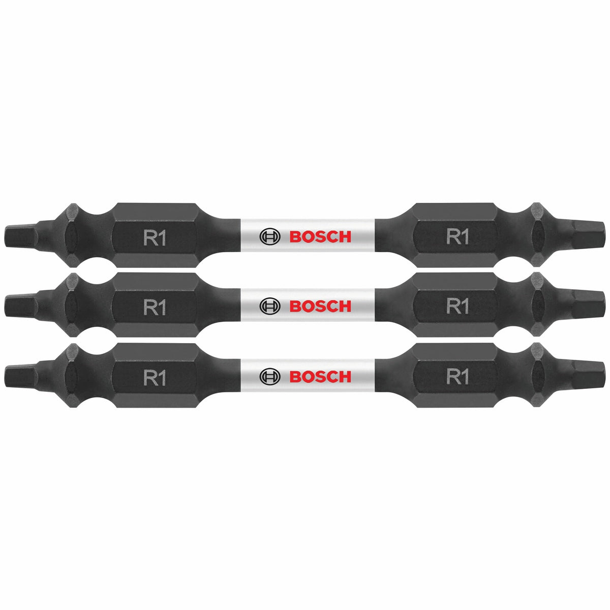 Bosch Impact Tough 3-Piece 1/4-in x 2-1/2-in Double-Ended Square/Robertson Impact Driver Bits