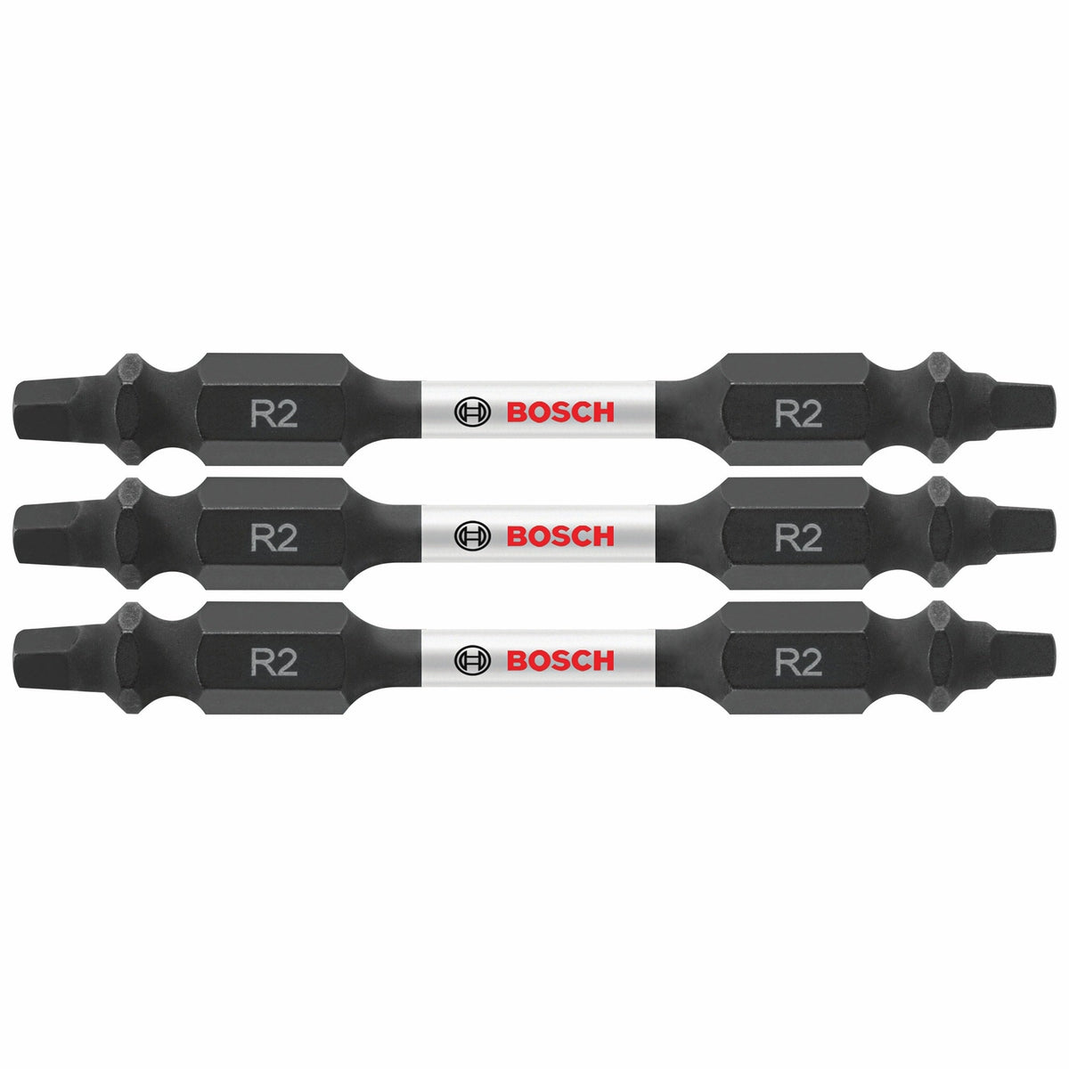Bosch Impact Tough 3-Piece 1/4-in x 2-1/2-in Square/Robertson Impact Driver Bit