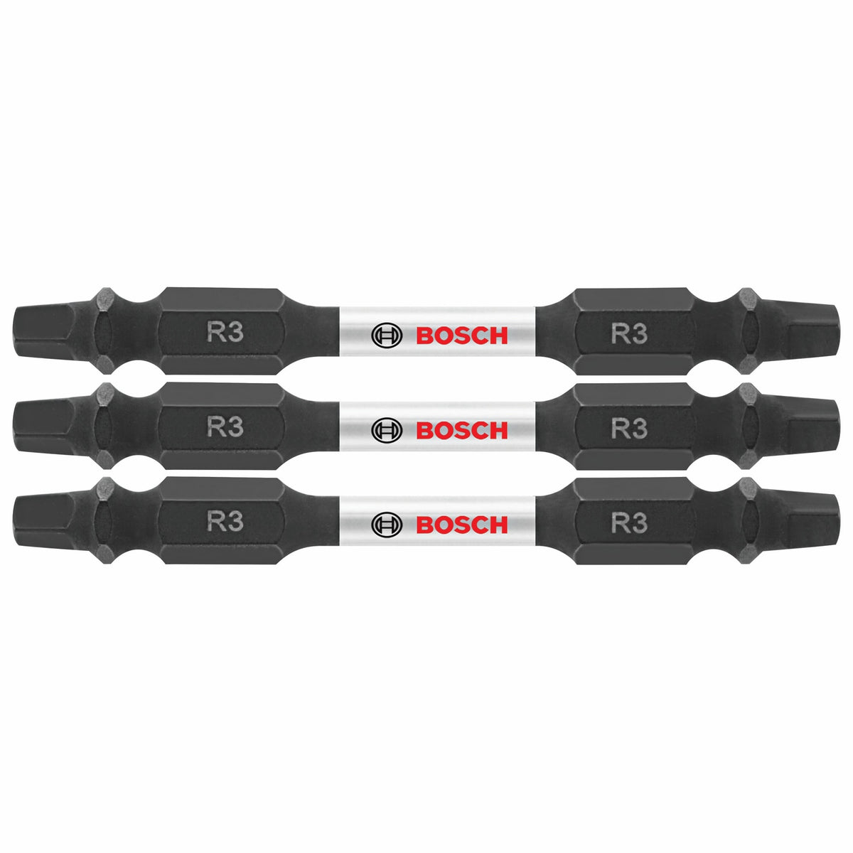 Bosch Impact Tough 3-Piece 1/4-in x 2-1/2-in Double-Ended Square/Robertson Impact Driver Bits