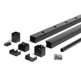 Trex Signature 8-ft x 36-in Charcoal Black Aluminum Deck Stair Rail Kit