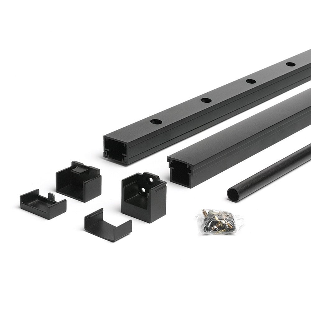 Trex Signature 6-ft x 42-in Charcoal Black Aluminum Deck Rail Kit