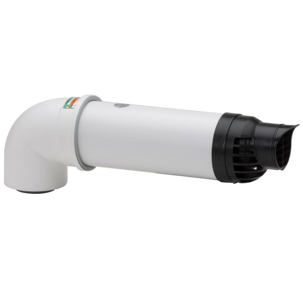 3 in. / 5 in. x 21 in. Plastic Condensing Horizonatal Termination Vent Kit for Rinnai SE and SE+ Tankless Water Heaters - Super Arbor