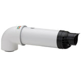 3 in. / 5 in. x 21 in. Plastic Condensing Horizonatal Termination Vent Kit for Rinnai SE and SE+ Tankless Water Heaters - Super Arbor