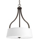 Progress Lighting Arden 3-Light Antique Bronze Transitional Drum Medium Hanging Pendant Light