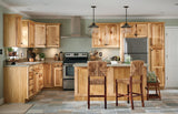 Diamond NOW Denver 12-in W x 35-in H x 23.75-in D Natural Rustic Hickory 1-Drawer Base Fully Assembled Cabinet (Raised Panel Square Style)