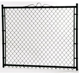 4-ft H x 4-ft W Vinyl Coated Vinyl-coated Steel Walk-thru Chain Link Fence Gate with Mesh Size 2-in