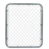4-ft H x 3-1/2-ft W Galvanized Steel Walk-thru Chain Link Fence Gate with Mesh Size 2.375-in