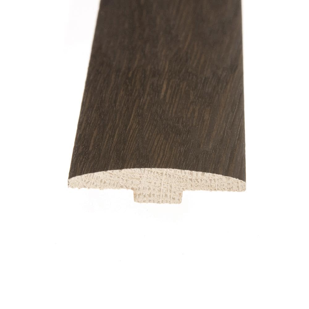 Flexco Mount Castle Truffle 0.46-in T x 2-in W x 78-in L Solid Wood Floor T-moulding