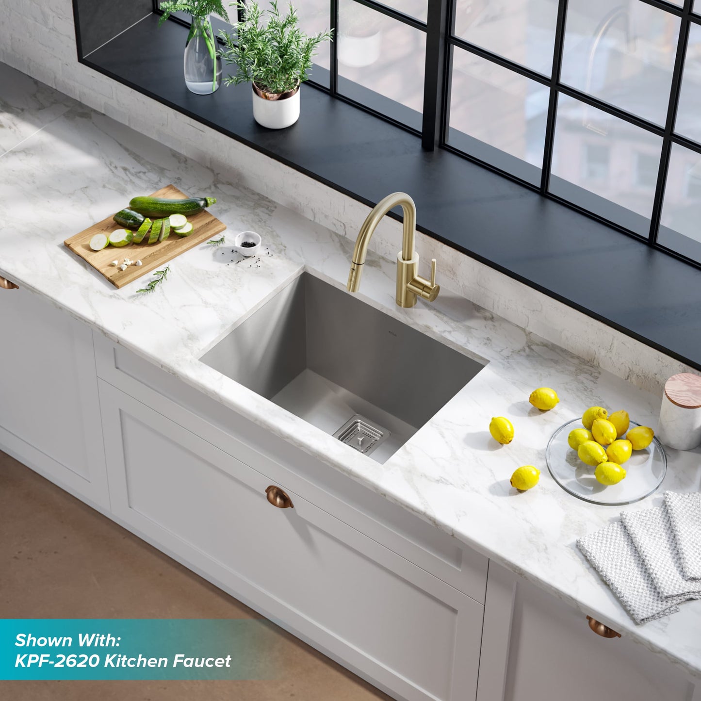 Kraus Stainless Steel Undermount Laundry Sink 18.5" x 24"