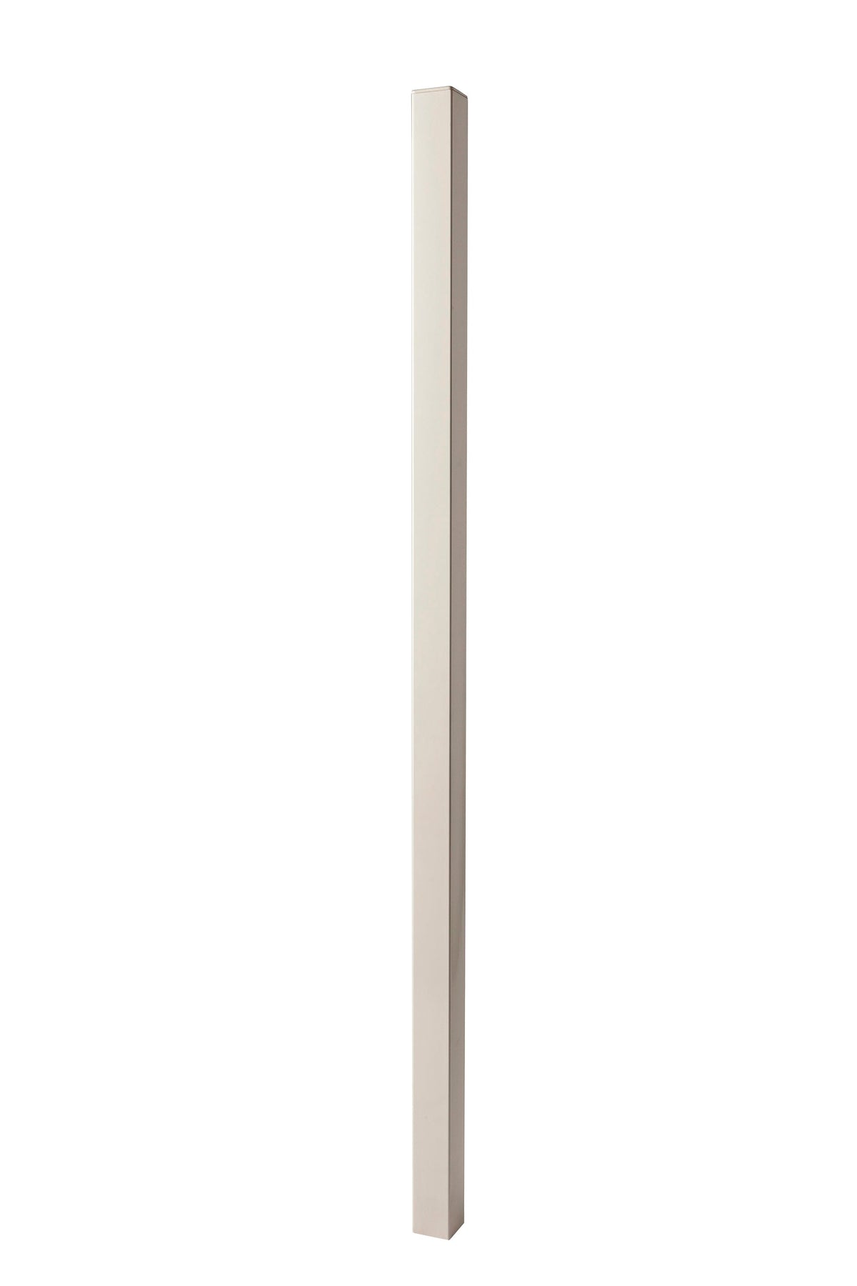 5-ft H x 2-in W Navajo White Galvanized Steel Decorative Universal Fence Post