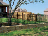 3-ft H x 2-in W Black Galvanized Steel Decorative Universal Fence Post