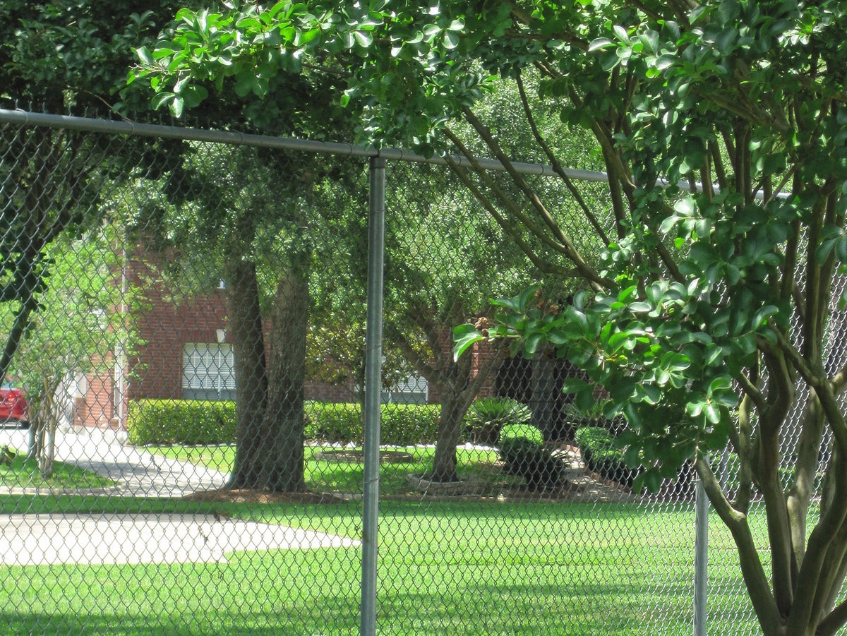 6-ft H x 1-5/8-in W 16-Gauge Silver Metal Line Chain Link Fence Post