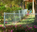 6-ft H x 3-in W Silver Galvanized Steel Security Terminal Fence Post