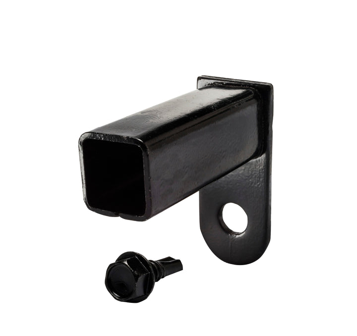 Black Metal Fence Mounting Bracket For Decorative Metal Fence 4-Pack