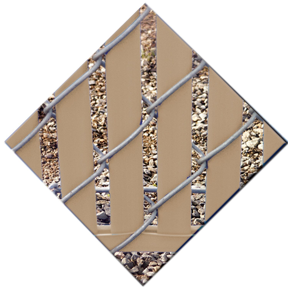 7-ft H x 1-in W Beige Hdpe Privacy Chain Link Fence Slat 78-Pack