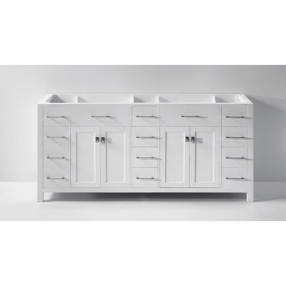 Caroline Parkway 72 in. W Bath Vanity Cabinet Only in Espresso - Super Arbor