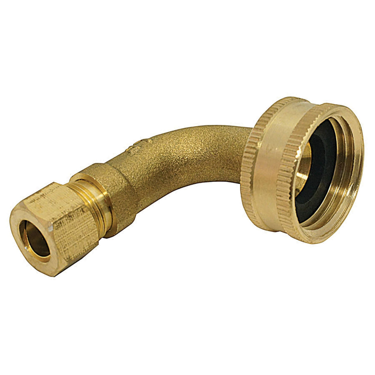 Apollo 3/8-in OD Compression x 3/4-in Female Hose Thread Copper Dishwasher Connector Elbow