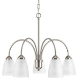 Progress Lighting Gather 5-Light Brushed Gray Modern/Contemporary Chandelier