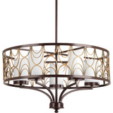 Progress Lighting Cirrine 5-Light Antique Bronze Transitional Chandelier