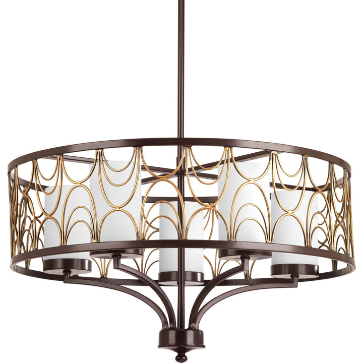 Progress Lighting Cirrine 5-Light Antique Bronze Transitional Chandelier