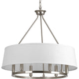 Progress Lighting Cherish 6-Light Brushed Gray Modern/Contemporary Chandelier