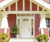 JELD-WEN Craftsman 36-in x 80-in Steel 1/4 Lite Right-Hand Inswing Primed Prehung Single Front Door