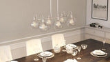 Quoizel Soho Brushed Nickel Transitional Kitchen Island Light, 33.125-in Width