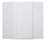 Diamond NOW Arcadia 12-in W x 30-in H x 24-in D White Diagonal Corner Wall Fully Assembled Cabinet (Recessed Panel Shaker Style)