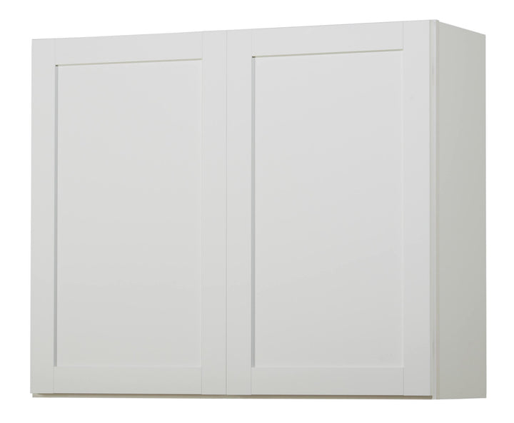 Diamond NOW Arcadia 36-in W x 30-in H x 12-in D White Wall Fully Assembled Cabinet (Recessed Panel Shaker Door Style)