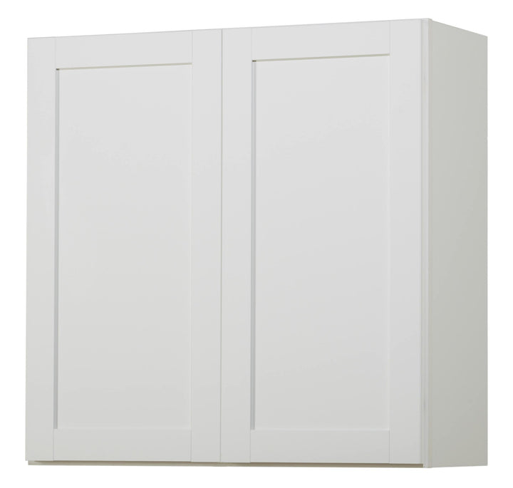 Diamond NOW Arcadia 30-in W x 30-in H x 12-in D White Wall Fully Assembled Cabinet (Recessed Panel Shaker Door Style)