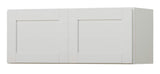 Diamond NOW Arcadia 36-in W x 12-in H x 12-in D White Wall Fully Assembled Cabinet (Recessed Panel Shaker Door Style)