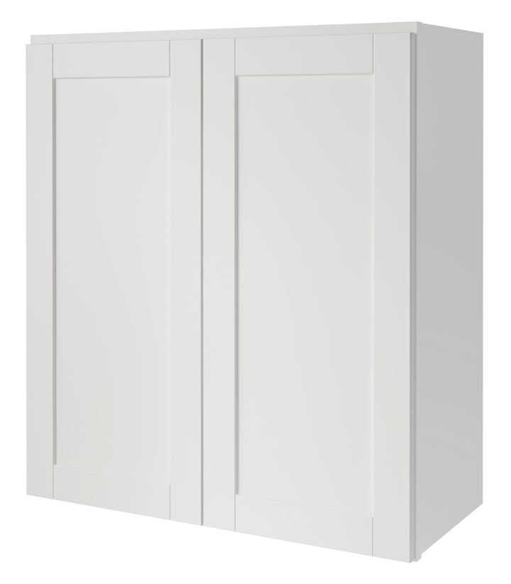 Diamond NOW Arcadia 27-in W x 30-in H x 12-in D White Wall Fully Assembled Cabinet (Recessed Panel Shaker Door Style)