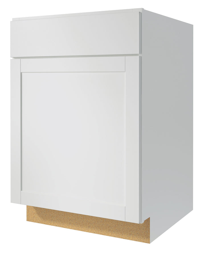 Diamond NOW Arcadia 21-in W x 35-in H x 23.75-in D White 1-Drawer Base Fully Assembled Cabinet (Recessed Panel Shaker Style)