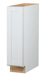 Diamond NOW Arcadia 9-in W x 35-in H x 23.75-in D White Base Fully Assembled Cabinet (Recessed Panel Shaker Door Style)
