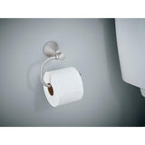 Delta Valdosta Satin Nickel Surface-Mount Single Post Toilet Paper Holder