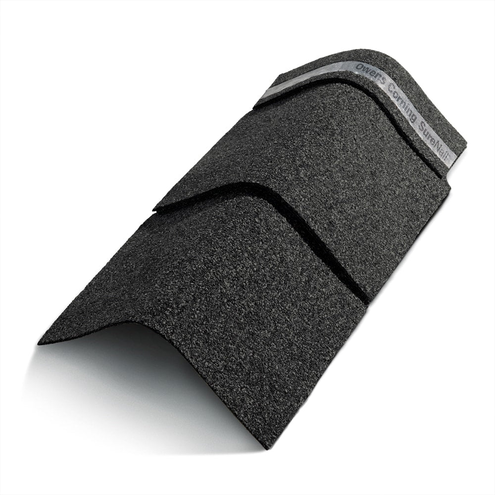 Owens Corning DuraRidge Onyx Black Hip & Ridge Roof Shingles, 20 Linear Ft per Bundle