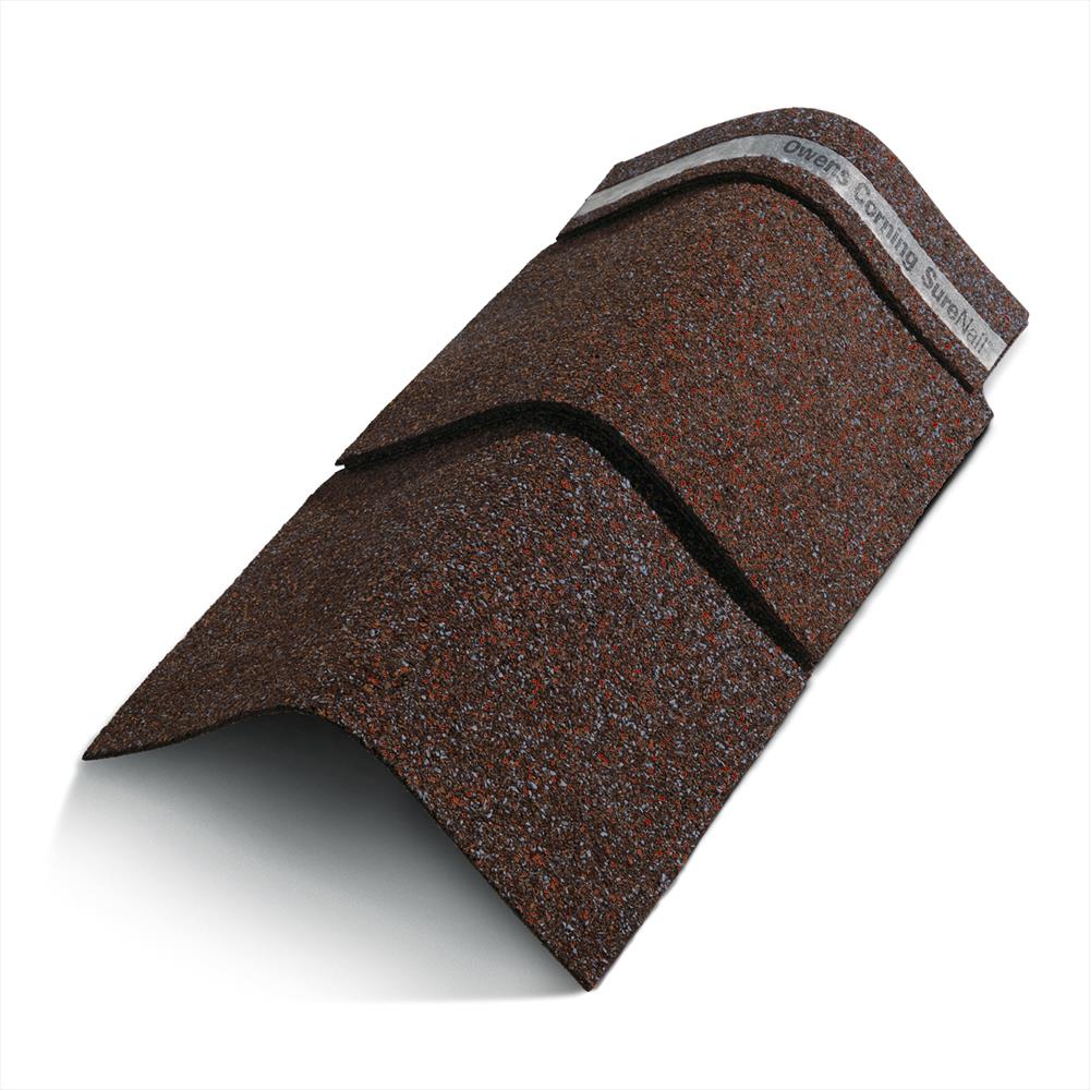 Owens Corning DuraRidge Merlot Hip & Ridge Roof Shingles, 20 Linear Ft per Bundle