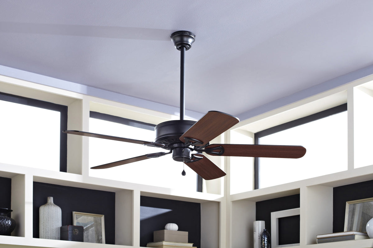Harbor Breeze Classic 52-in Matte Black Indoor Ceiling Fan (5-Blade)
