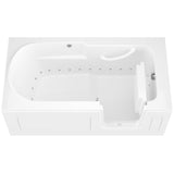 HD Series 30 in. x 60 in. Left Drain Step-In Walk-In Air Tub in White - Super Arbor